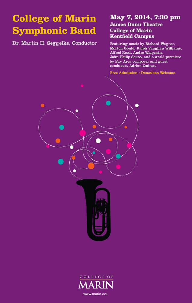 Illustrated music poster