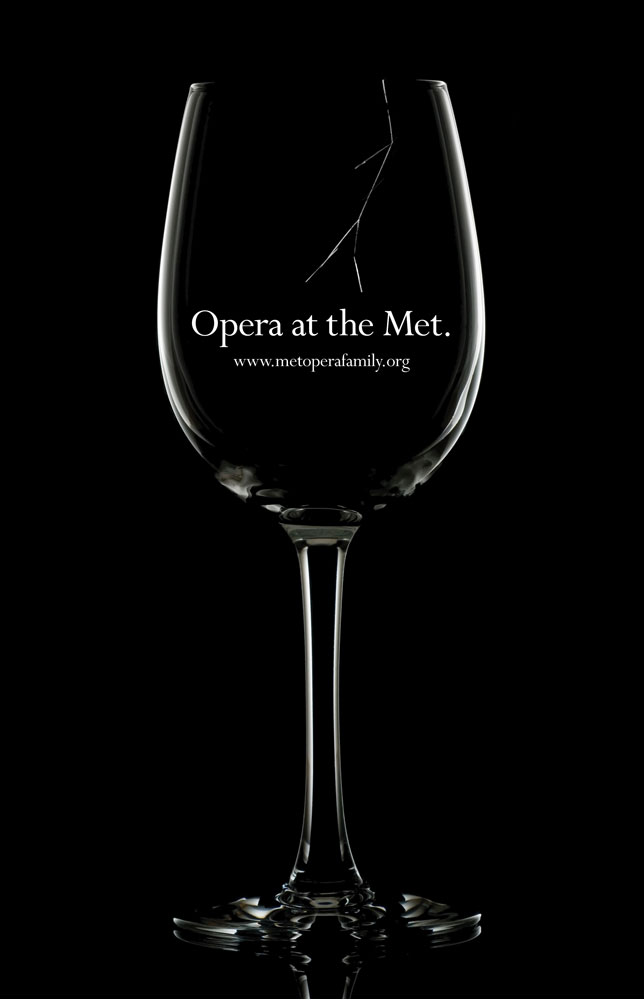 Opera at the Met, cracked glass